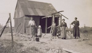 Bambini e famiglie nella Francia post Prima Guerra Mondiale, Lens, Pas-de-Calais, 1919